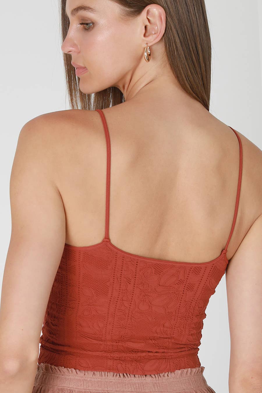 NS8384 - Double Lace Trim Cami