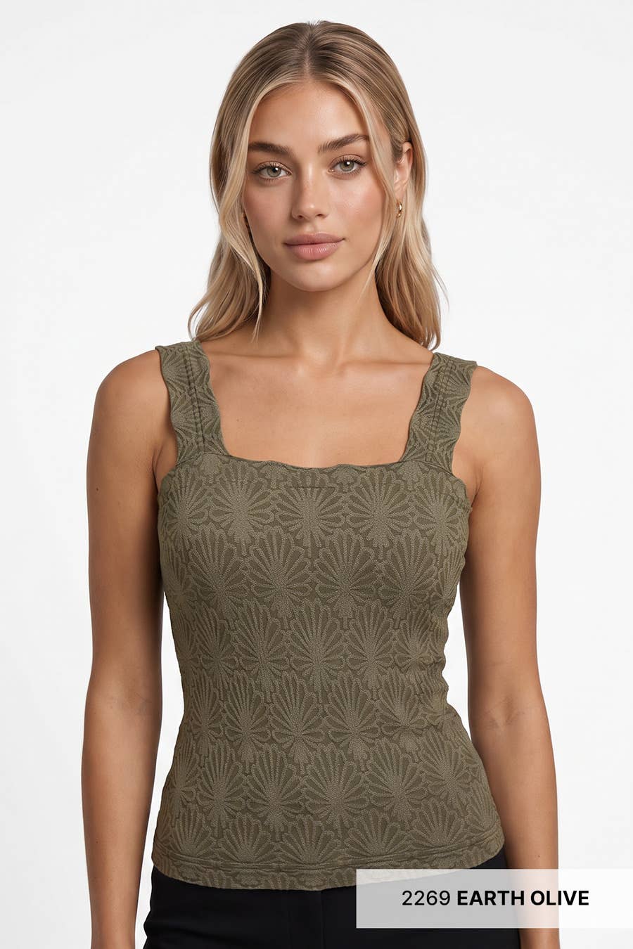 Lace Textured Square Top