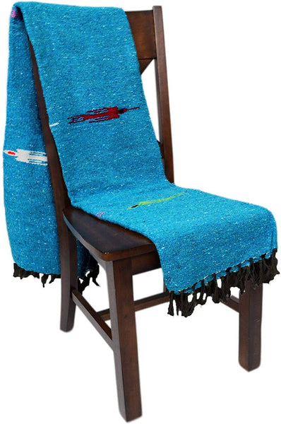 Aqua Blue Baja Thunderbird Blanket