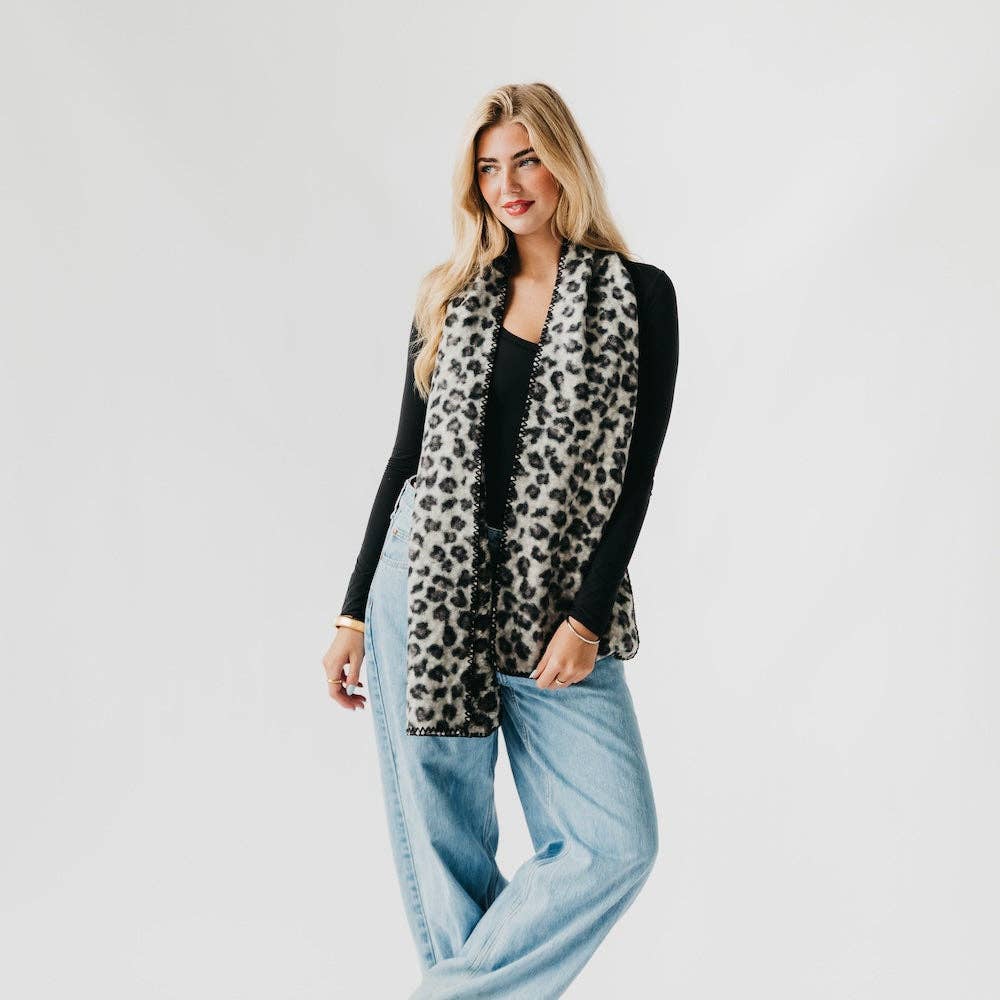Laine Leopard Scarf