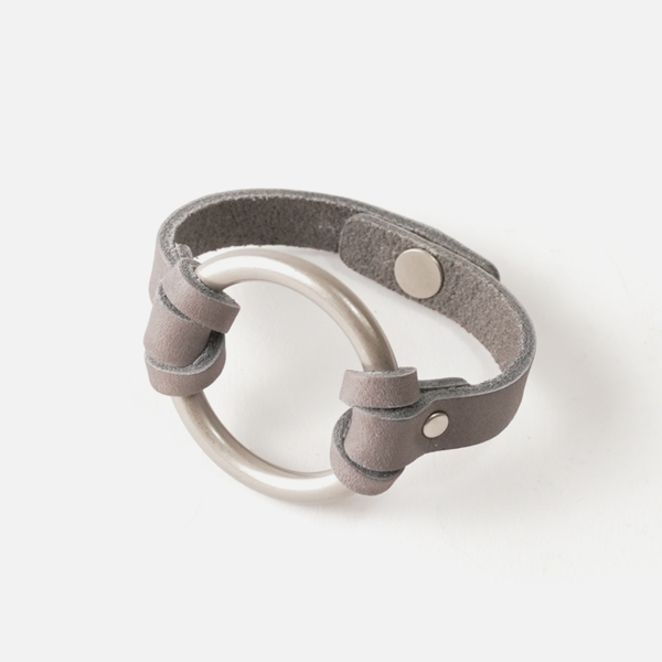 RANGE LTHR Equestrian-Inspired Chinati O-Ring Leather Bracelet