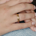 Ocean Treasure Ring, Dainty Waterproof Gold Ring