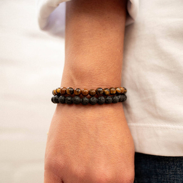Cannon Beach Natural Stone Bracelet by Pineapple Island