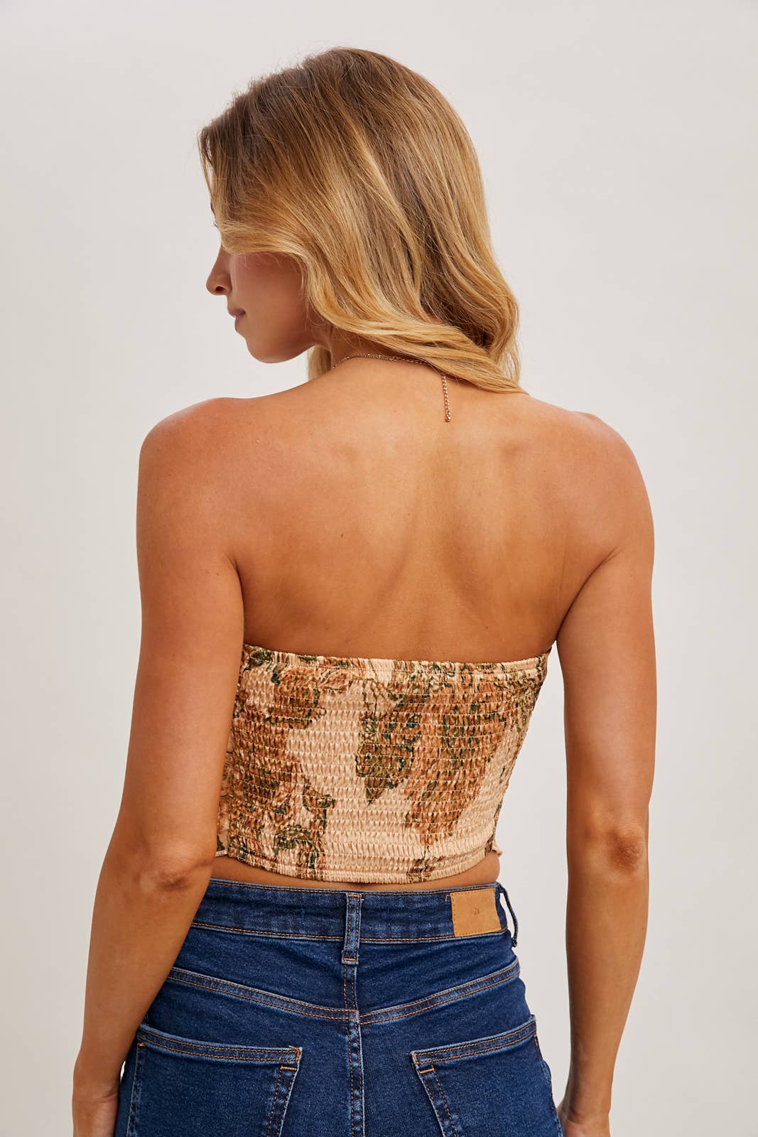 PAISLEY SATIN BANDANA TUBE TOP