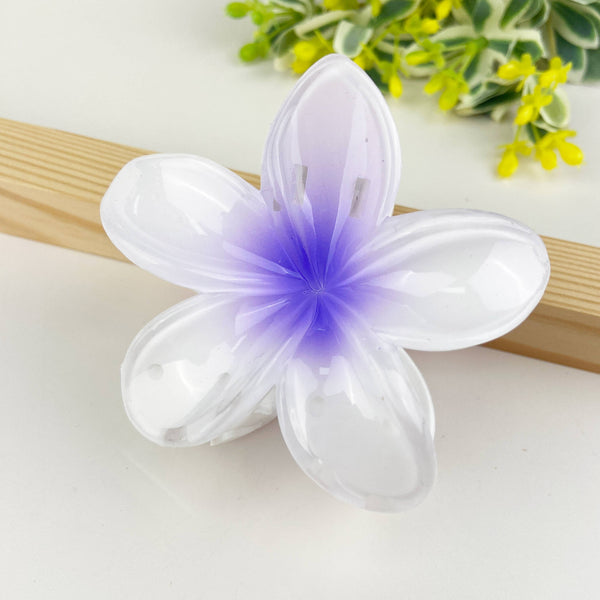 Colorful plumeria hair Clip