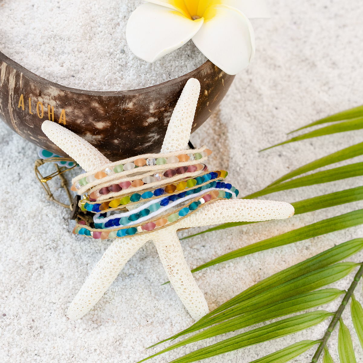 Sea Glass Anklets