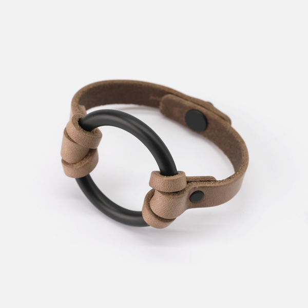 RANGE LTHR Equestrian-Inspired Chinati O-Ring Leather Bracelet