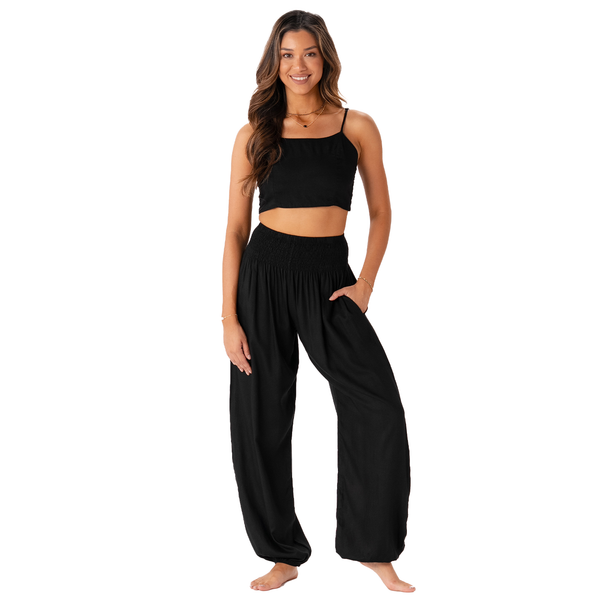 *BEST SELLER* Black Harem Pants with Pockets