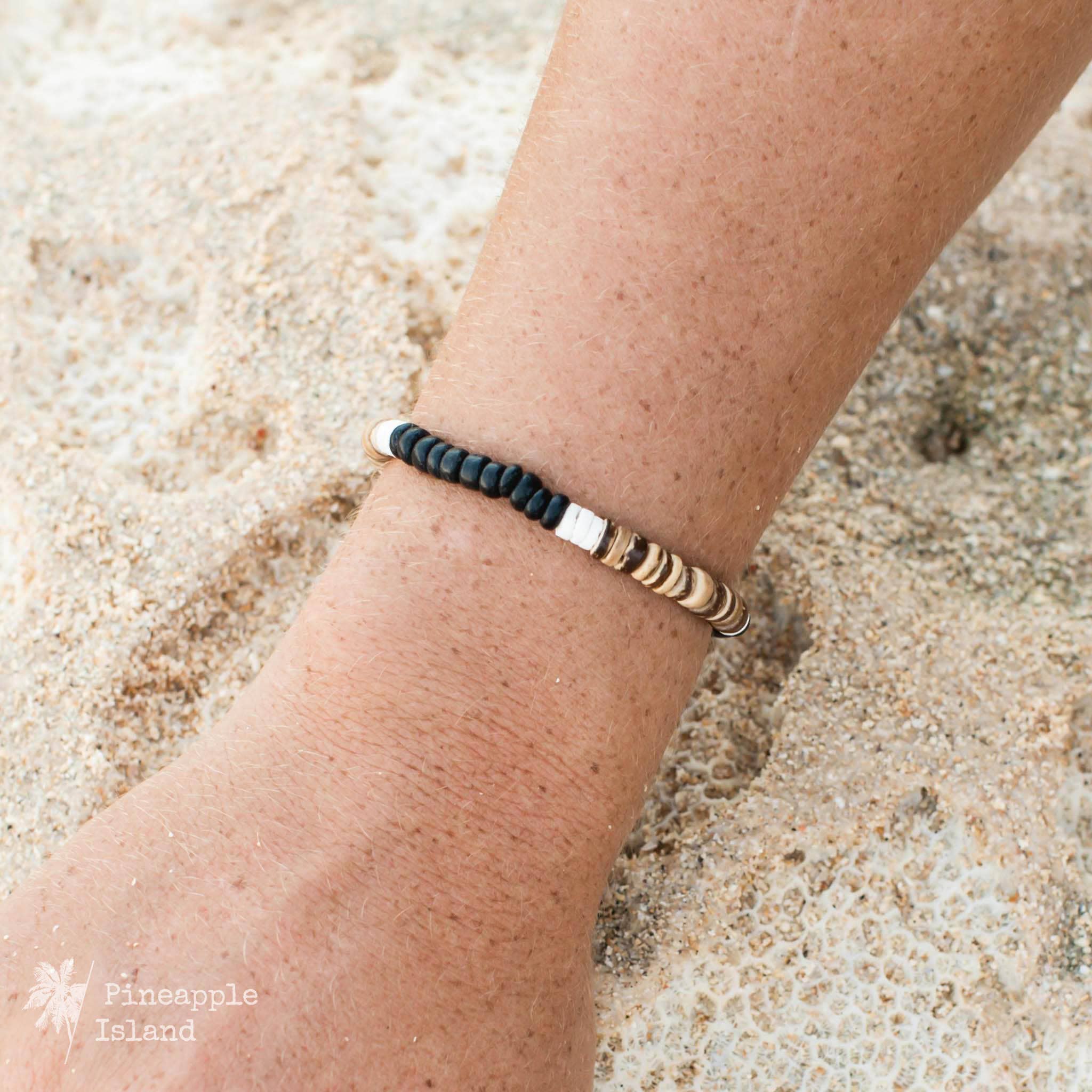 Nias Surf Bead Bracelet, Surf Bracelet, by Pineapple Island