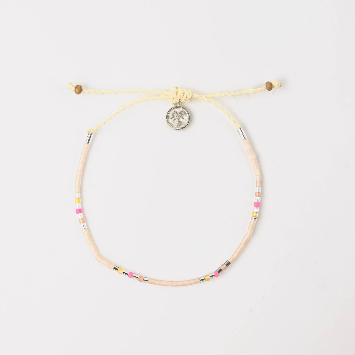 Alila Dainty Beaded Bracelet, Friendship Bracelet, Summer: Black & Gold