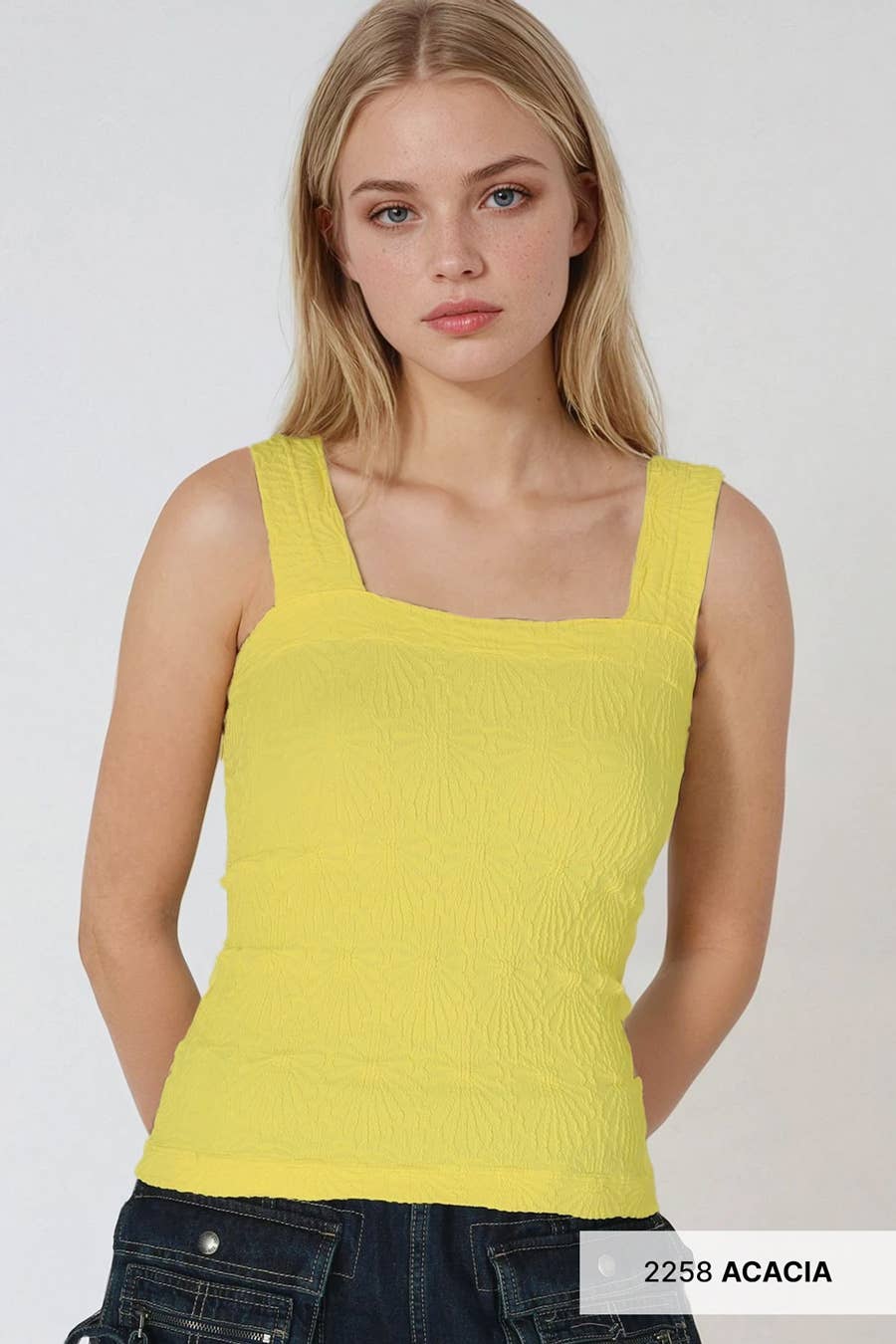 Lace Textured Square Top