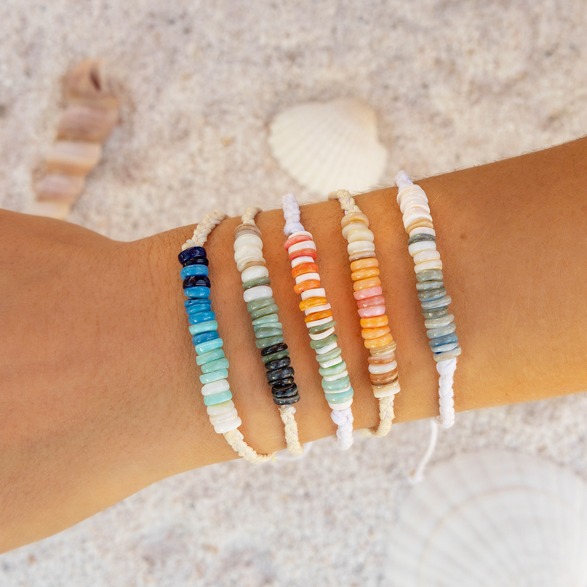Braided Puka Shell Bracelets