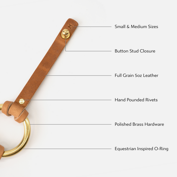 RANGE LTHR Equestrian-Inspired Chinati O-Ring Leather Bracelet