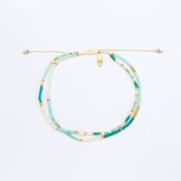 Golden Hour Colourful Beaded Anklet Collection, Surf Jewelry