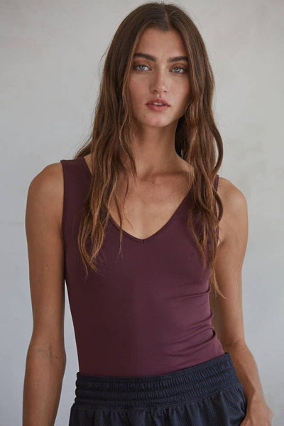S1006-1 | Seamless Reverse U-V Neck Tank