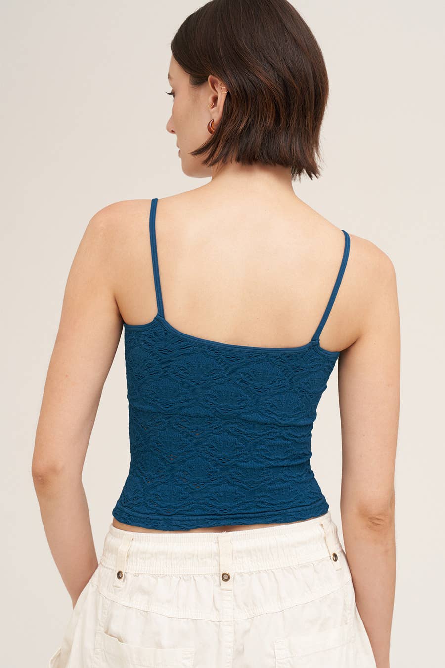 NS8473 - Floral Textured Lace Cami