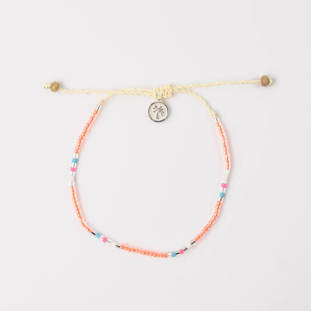 Alila Dainty Beaded Bracelet, Friendship Bracelet, Summer: Black & Gold
