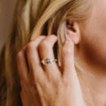 Adjustable Moon And Star Ring, Celestial Silver Ring