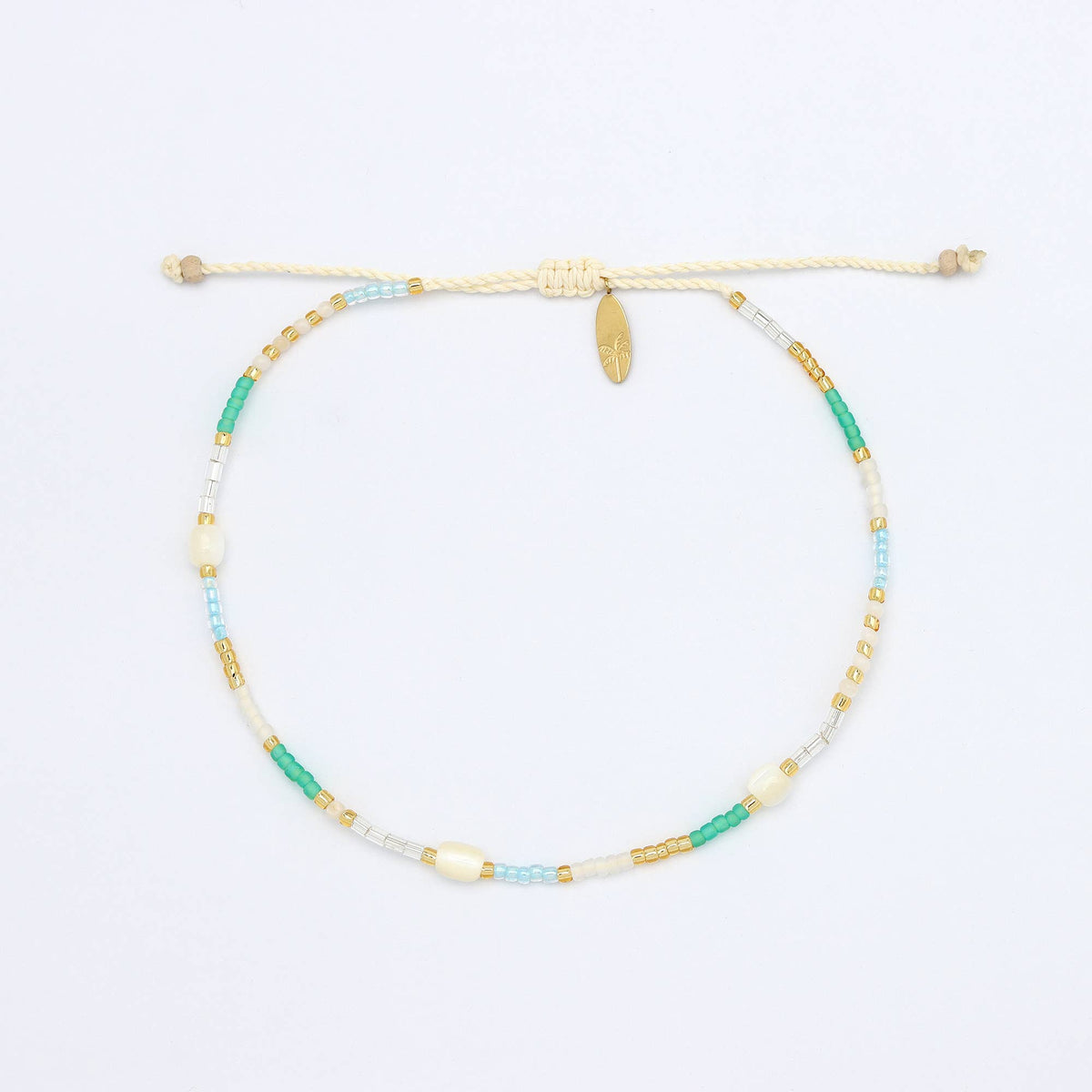 Golden Hour Colourful Beaded Anklet Collection, Surf Jewelry
