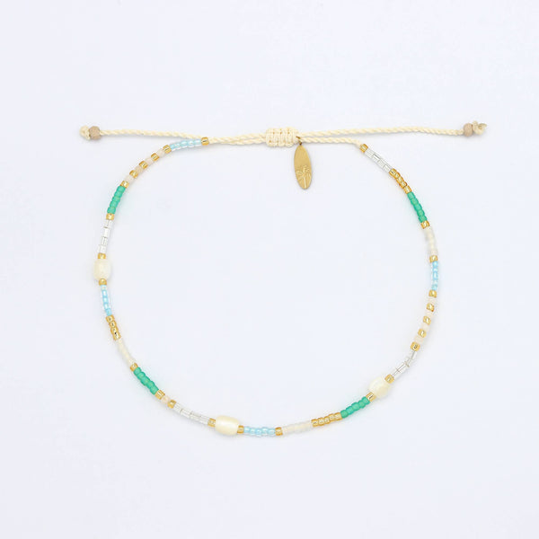 Golden Hour Colourful Beaded Anklet Collection, Surf Jewelry