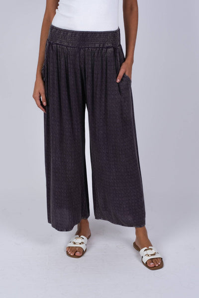 Bohemian Earthy Tone Wide Leg Pants