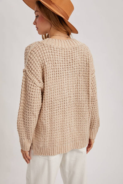 THERMAL HENELY SWEATER TOP
