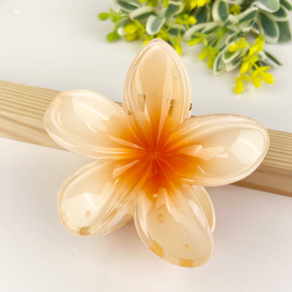 Colorful plumeria hair Clip