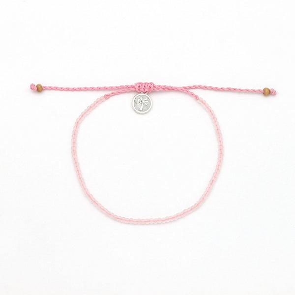 Ka'anapali Frosted Glass Beaded Anklet, Surf Ankle Bracelet