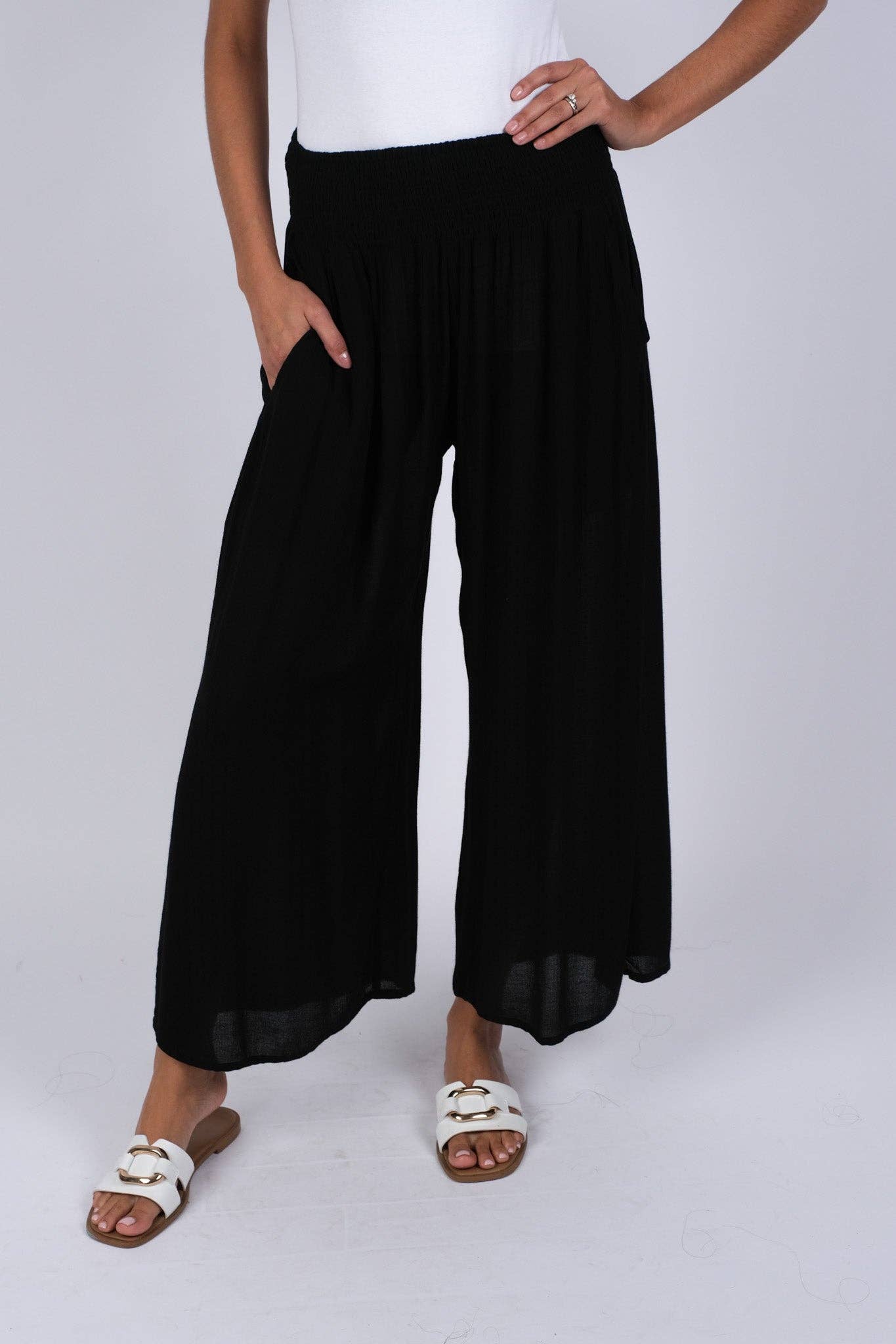 Black Comfy Palazzo Pants