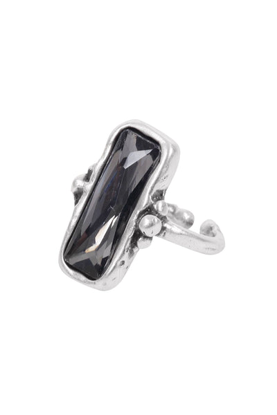 Handmade Crystal Brass Ring - 6832