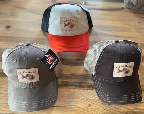 SFBC TRUCKER HAT #111- FISH LEATHER