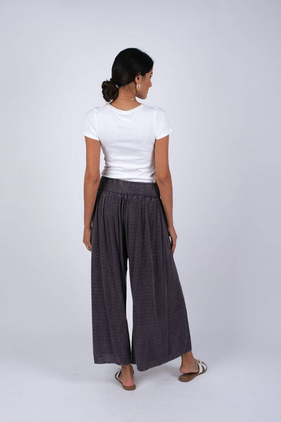 Bohemian Earthy Tone Wide Leg Pants
