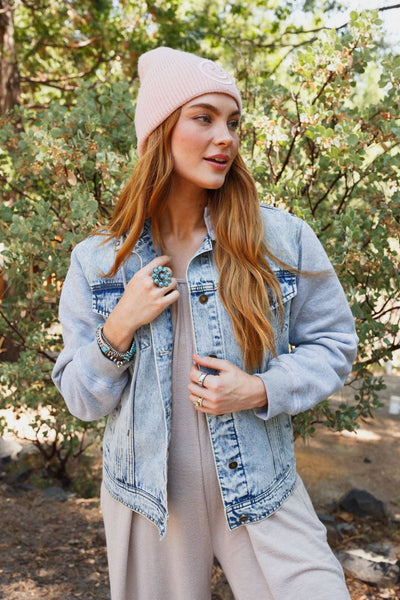 My Boyfriends Denim Jacket - Blue Light Wash