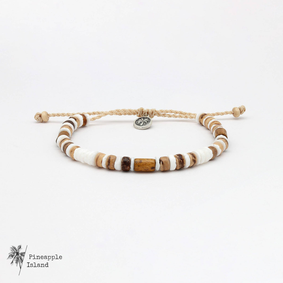 Nusa Lembongan Wood Bead Surf Bracelet, by Pineapple Island