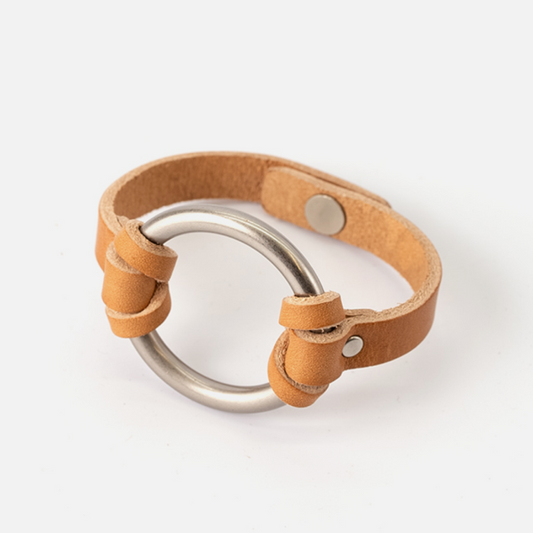 RANGE LTHR Equestrian-Inspired Chinati O-Ring Leather Bracelet