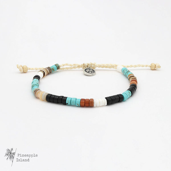 Hamoa Beach Beaded Anklet, Surf Jewelry by Pineapple Island