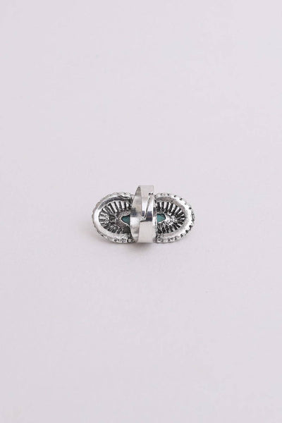 Go West Adjustable Turquoise Ring - Silver