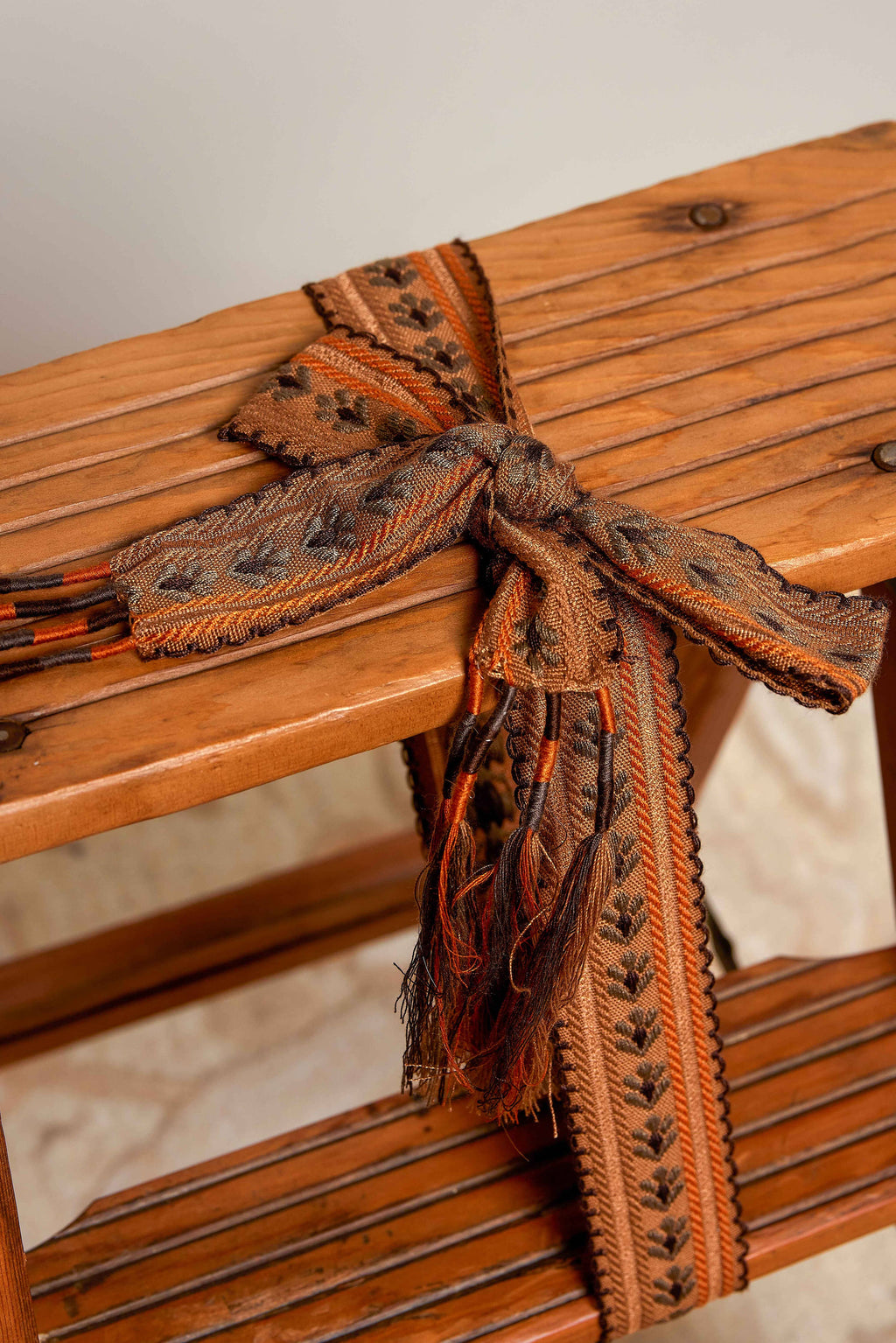Jacquard Pattern Crafted Geometric-Inspired Statement Belt