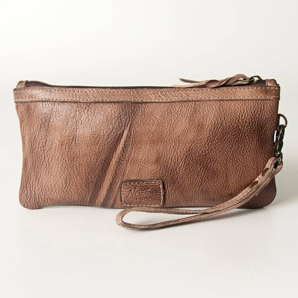 NMBG101 Wristlet Genuine Leather women bag western Bag