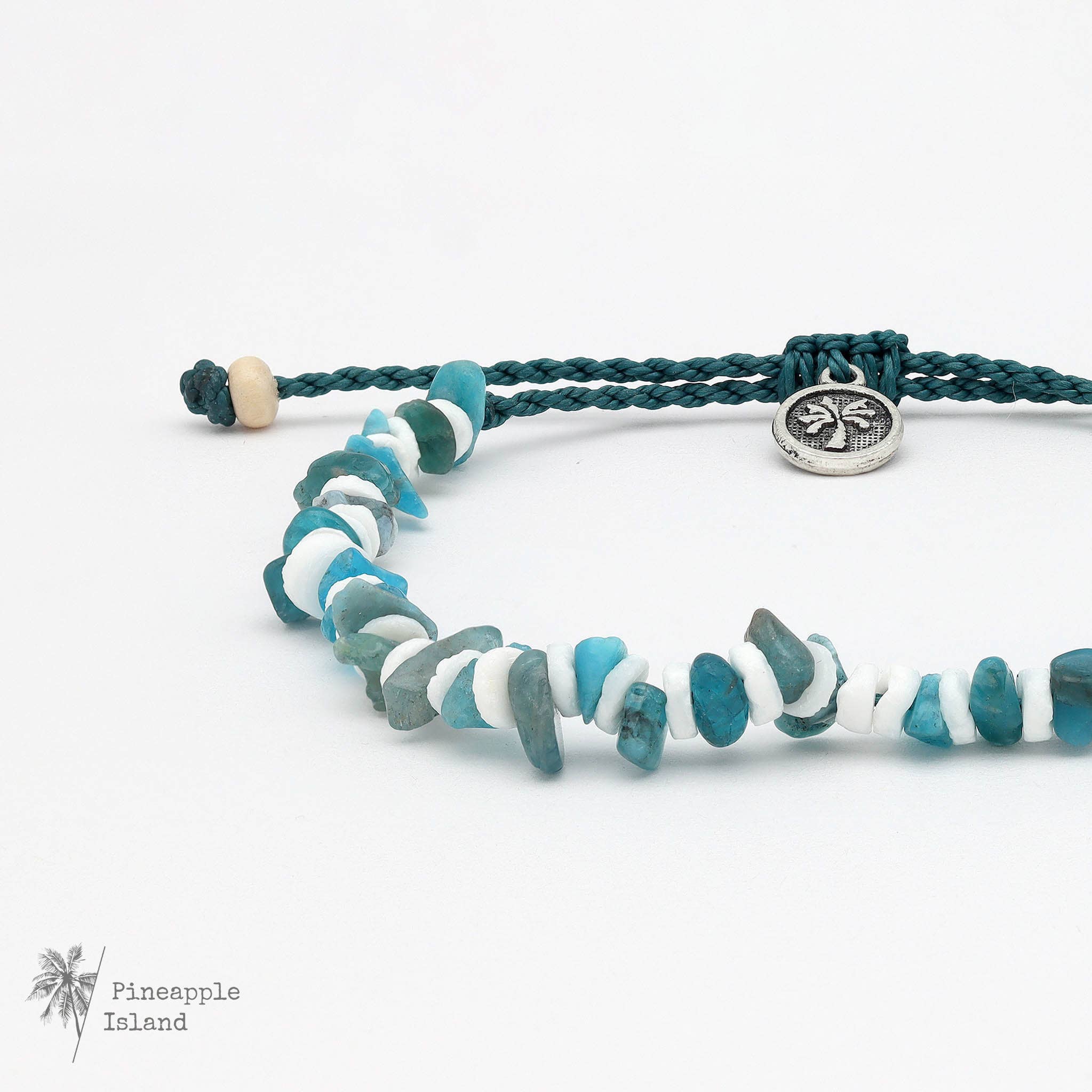 Dunes Stone Beaded Anklet, Surf Jewelry by Pineapple Island