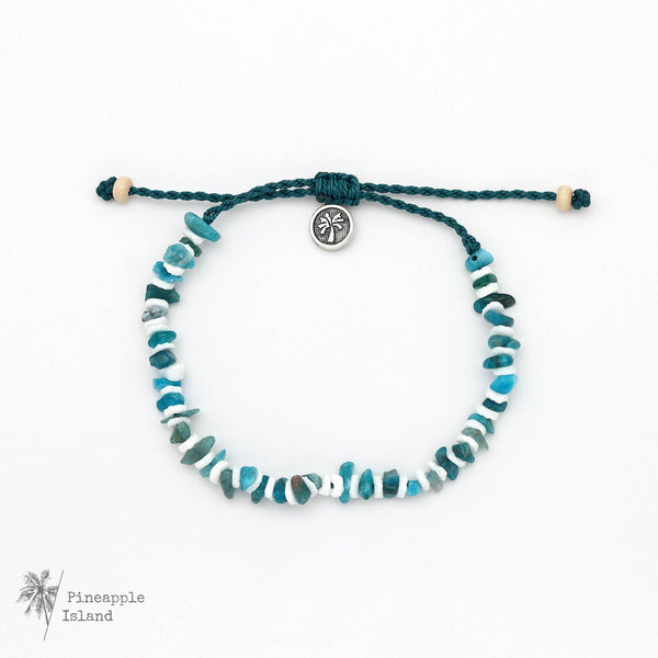 Dunes Stone Beaded Anklet, Surf Jewelry by Pineapple Island