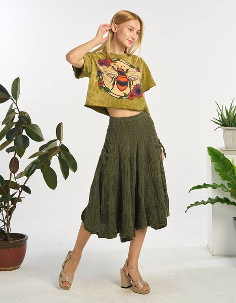 MIDI SKIRT (TH-1947)