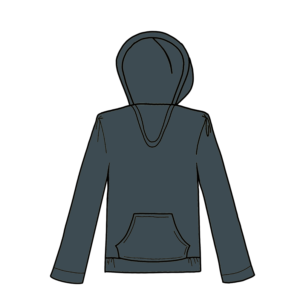 New Moon Blue Baja Pullover Hoodie