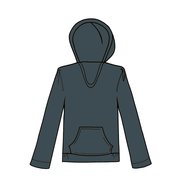New Moon Blue Baja Pullover Hoodie