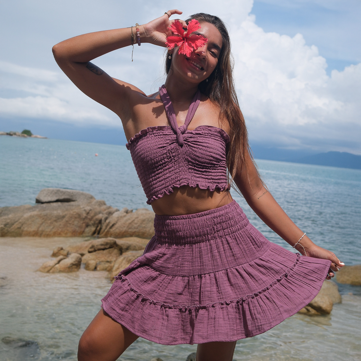 Berry Sea Breeze Skirt