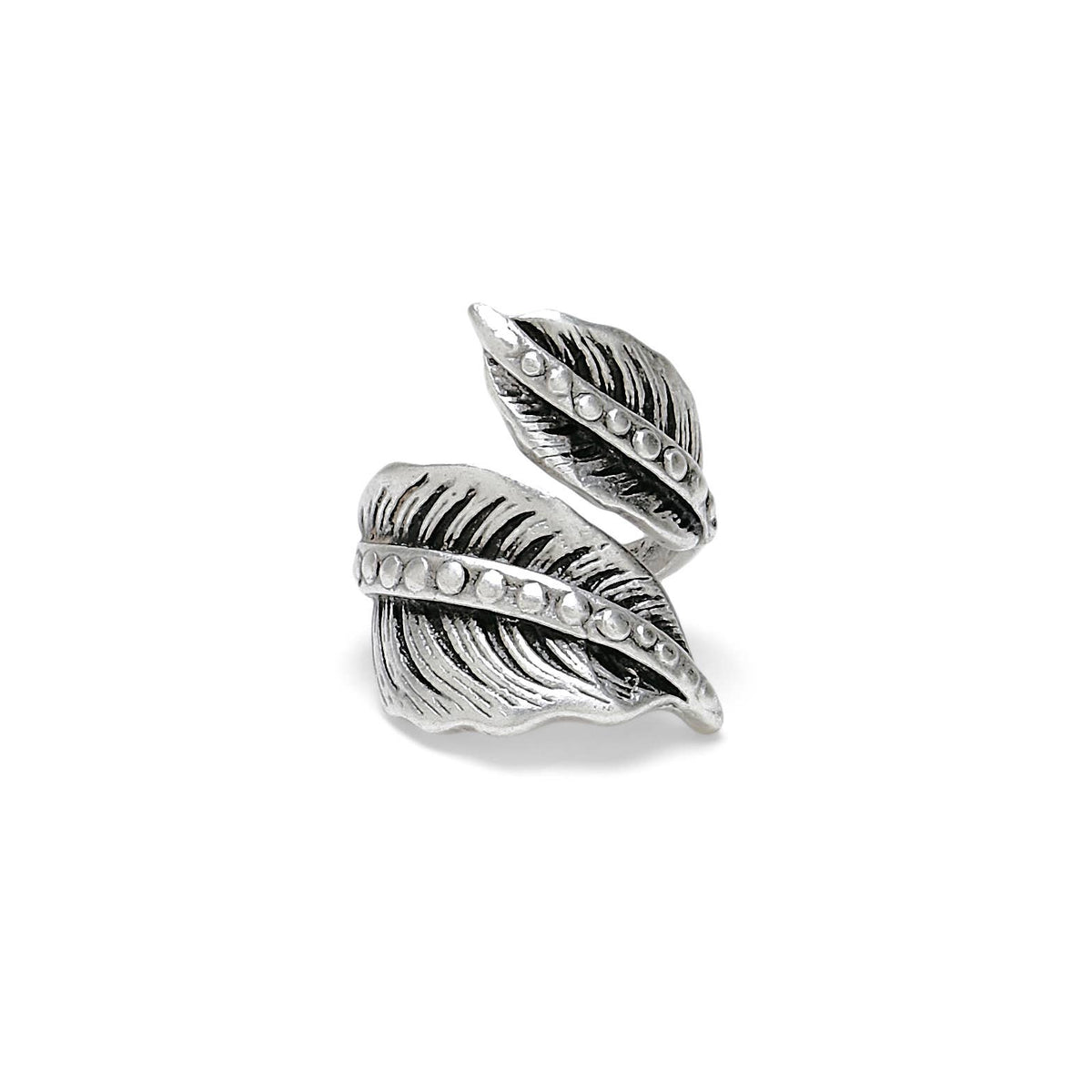 Handmade Brass Ring In Silver Plated - P4305-17