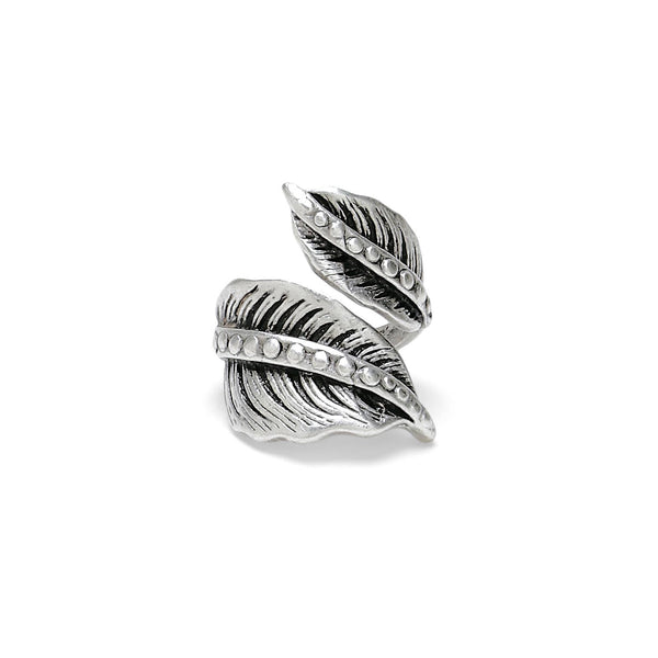 Handmade Brass Ring In Silver Plated - P4305-17