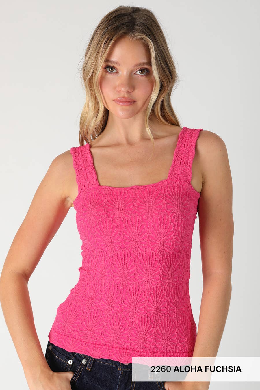 Lace Textured Square Top