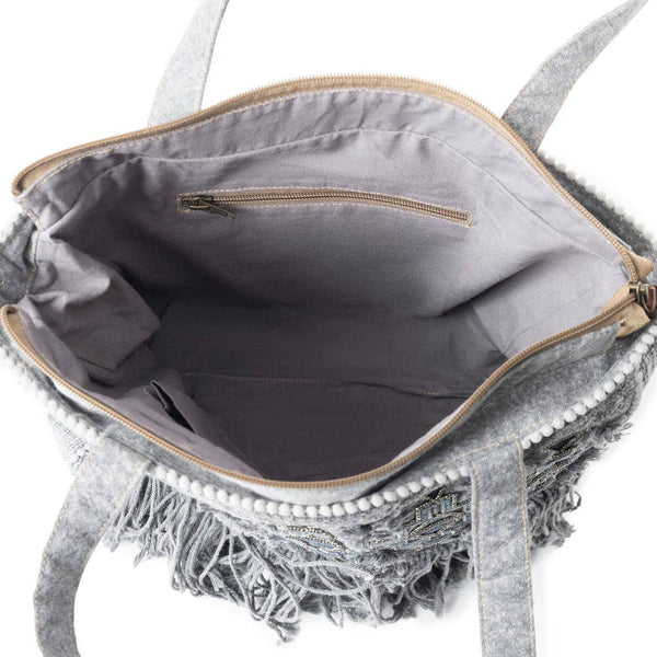 Smoky Mountain Fringe Tote Bag