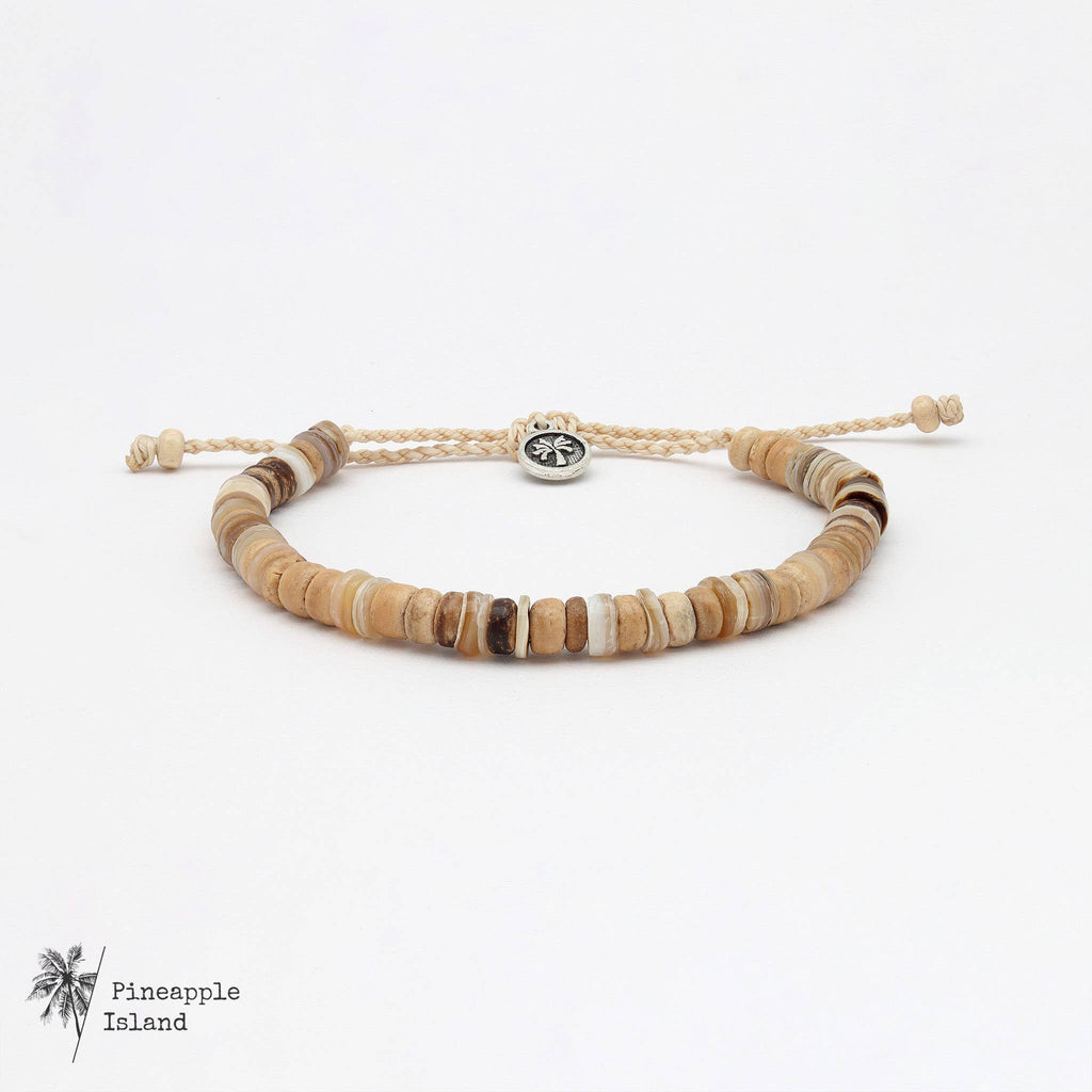 Nusa Lembongan Wood Bead Surf Bracelet, by Pineapple Island